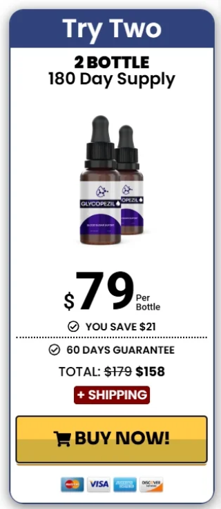 Two bottle package with special offer for natural blood sugar and metabolic support