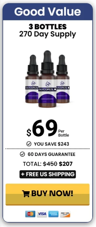 Three bottle bundle promotion of the natural supplement supporting stable glucose and energy